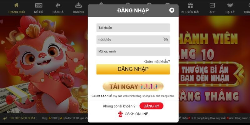 Các thao tác đăng nhập VIN88 chi tiết nhất