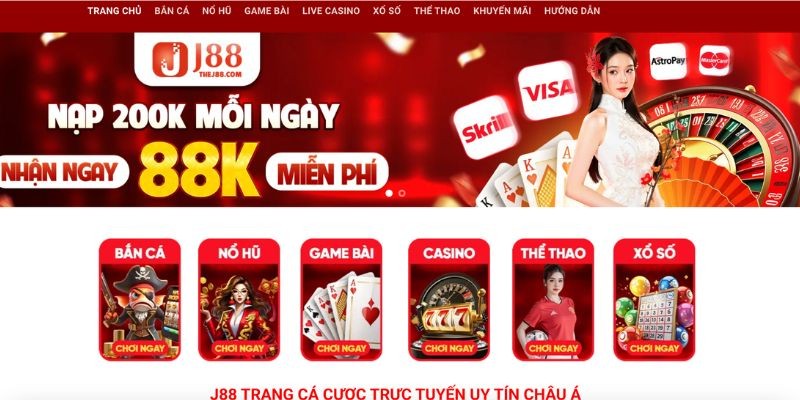 J88 hoạt động với giấy phép chuẩn chỉnh, rõ ràng